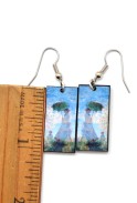 Woman with Parasol Earrings